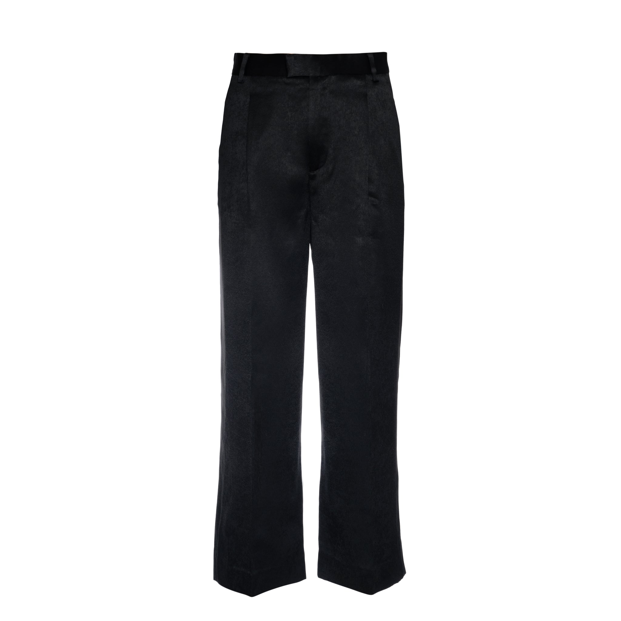 Classic Straight Leg Trousers (Black)