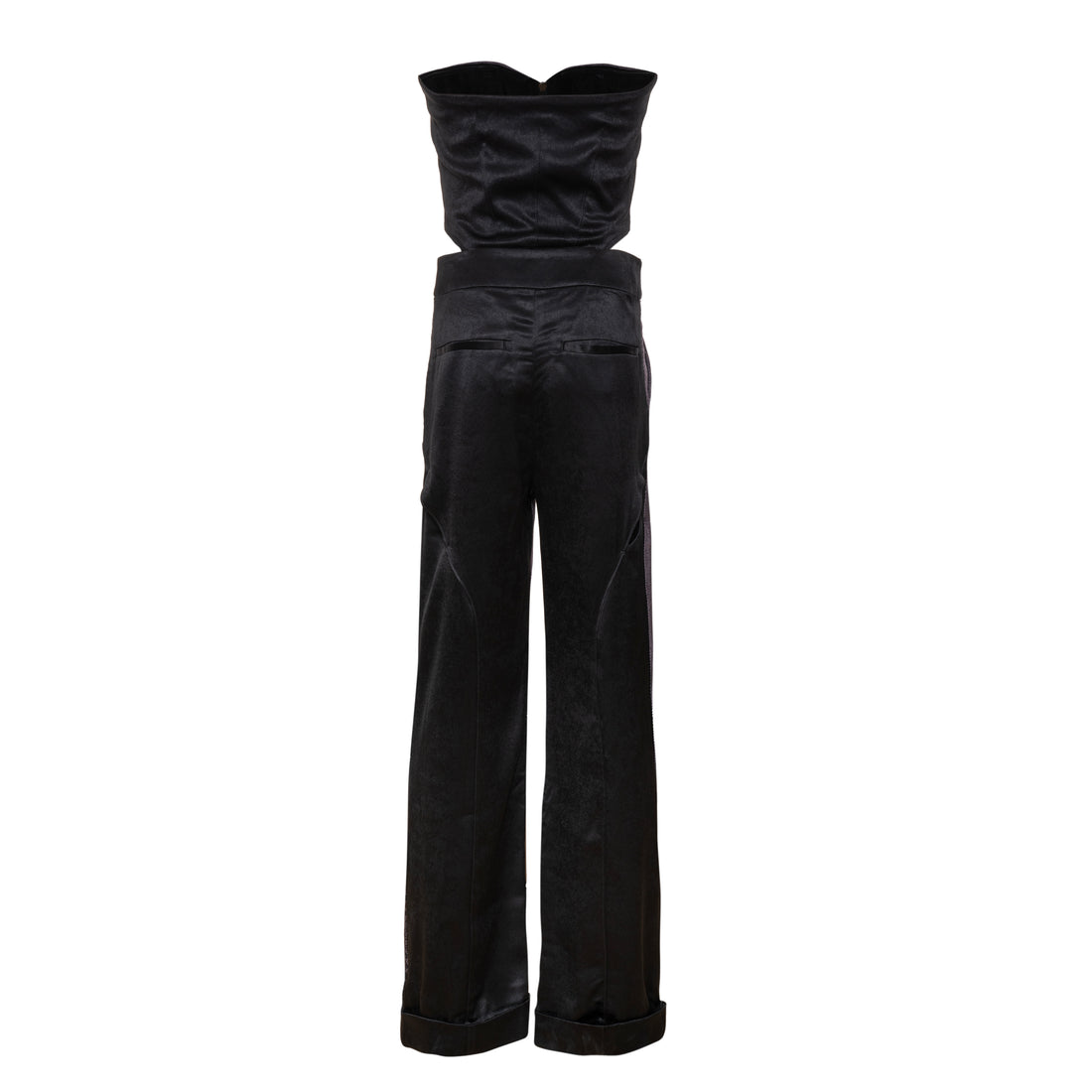 Corset Jumpsuit (Denim Jacquard)