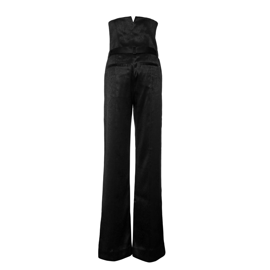 High Waisted Trousers (Glossy- Acetate)