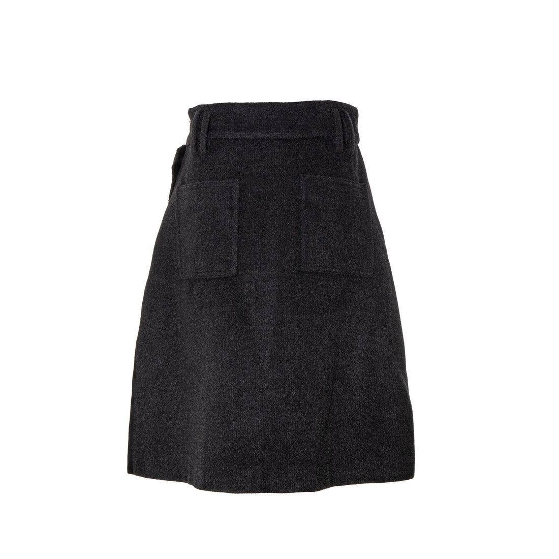 Twisted Flare Skirt (Wool)